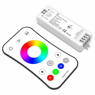 RGB контроллер 2.4G 12-24v 3x4A  3x(48-96)w